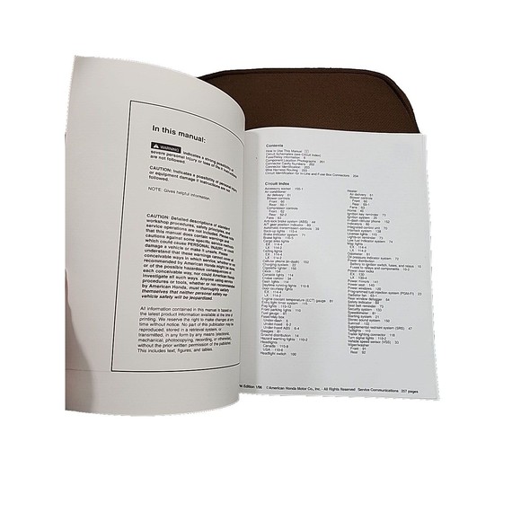 Honda Odyssey Electrical Troubleshooting Manual 1996 Honda Motor Company - Picture 3 of 5